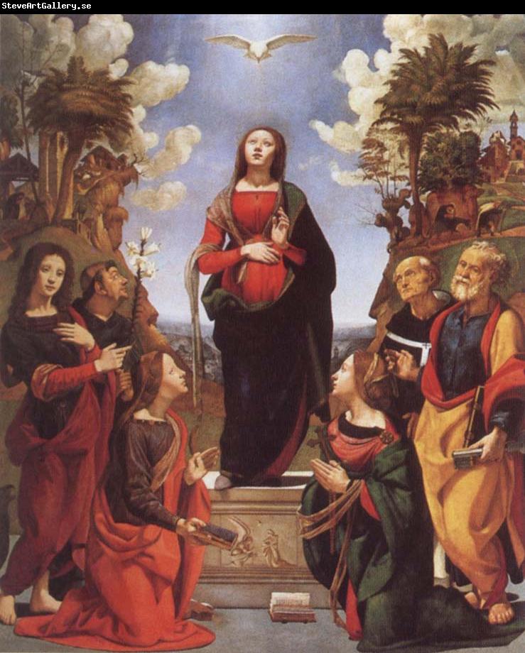 Piero di Cosimo Immaculate Conception and Six Saints
